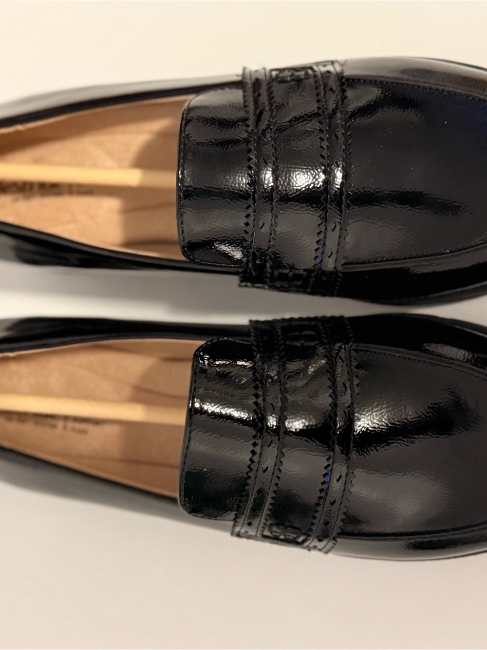Black Patent Leather Slip-On Loafers